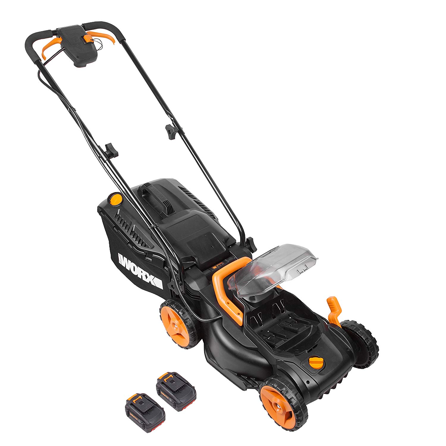WORX WG779E.2 36V (40V Max) Cordless 34cm Lawn Mower (Dual Battery x2 ...