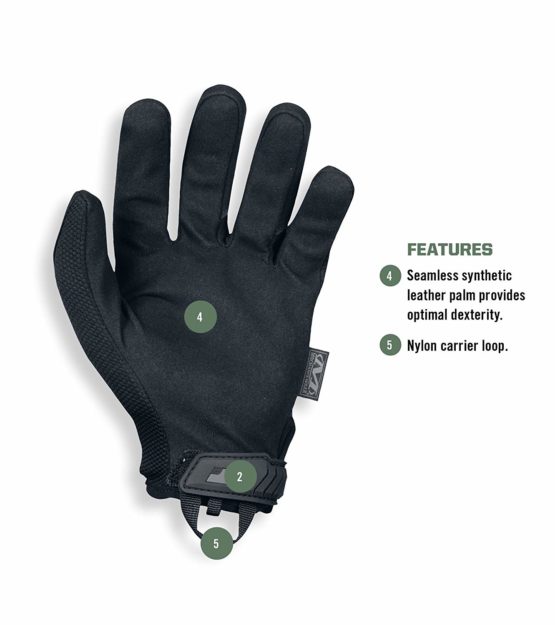 Mechanix Wear - Original Covert Gloves (X-Large, Black) - Image 3