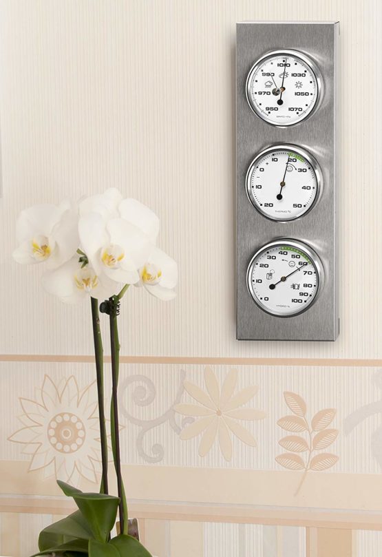 Sunartis 3-4013 THB197 Stainless Steel Weather Station Barometer Hygrometer and Thermometer - Image 2