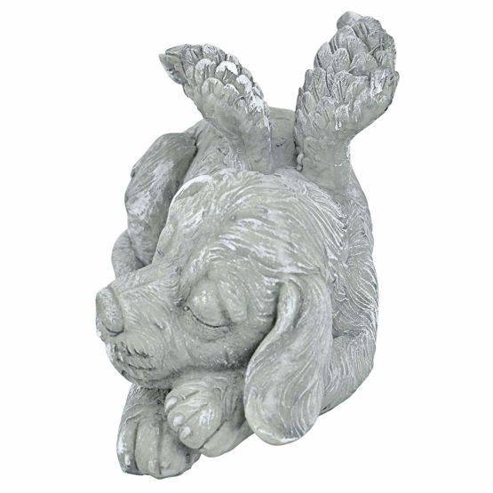 Design Toscano QL6079 Dog Angel Pet Memorial Grave Marker Tribute Statue, 25.5 cm, Polyresin, Stone Finish - Image 3