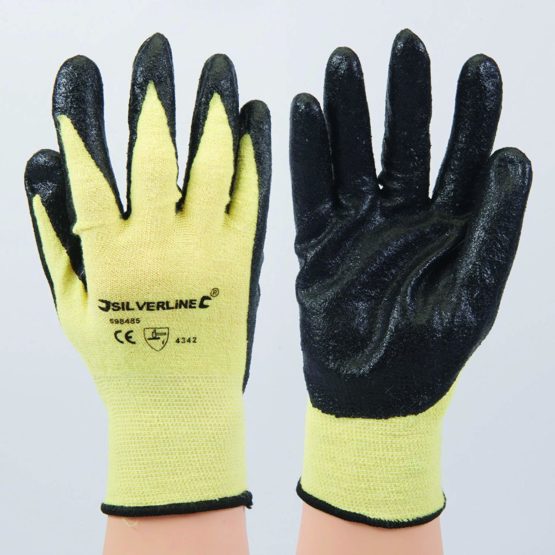 Silverline 598485 Kevlar Mix Nitrile Gloves One Size - Image 2