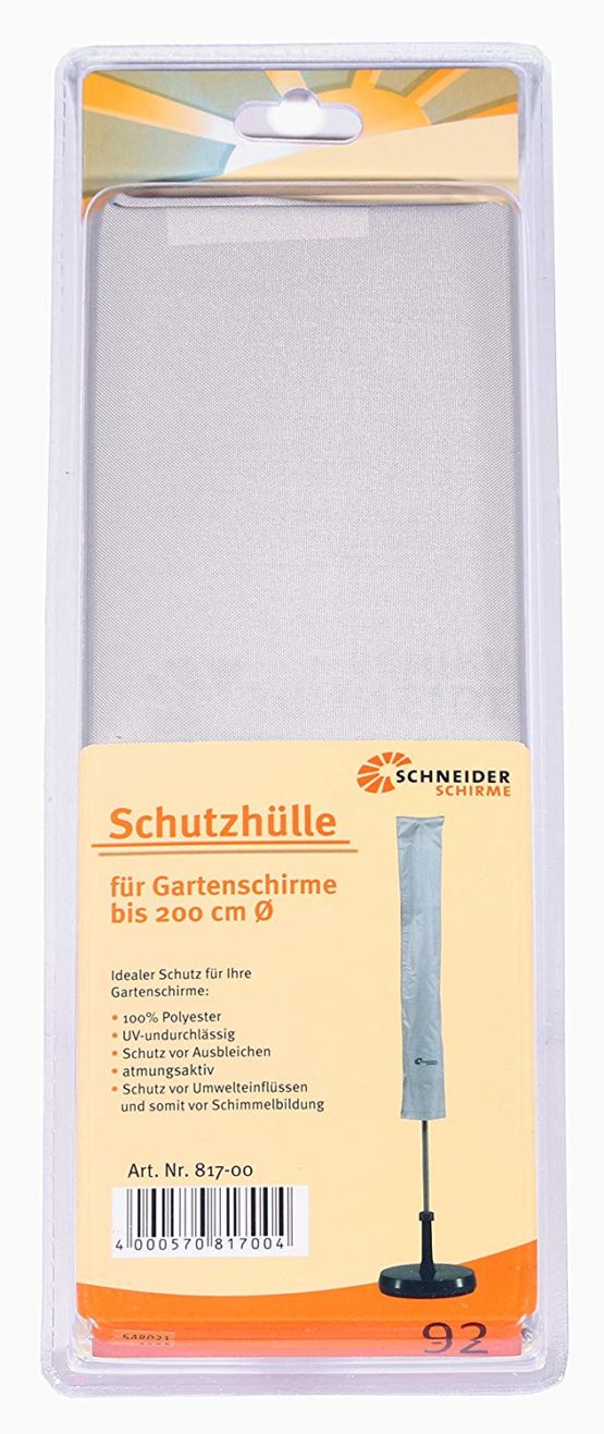 Schneider protective sleeve for umbrellas, silver grey, up to ca. 200 cm Ø - Image 3