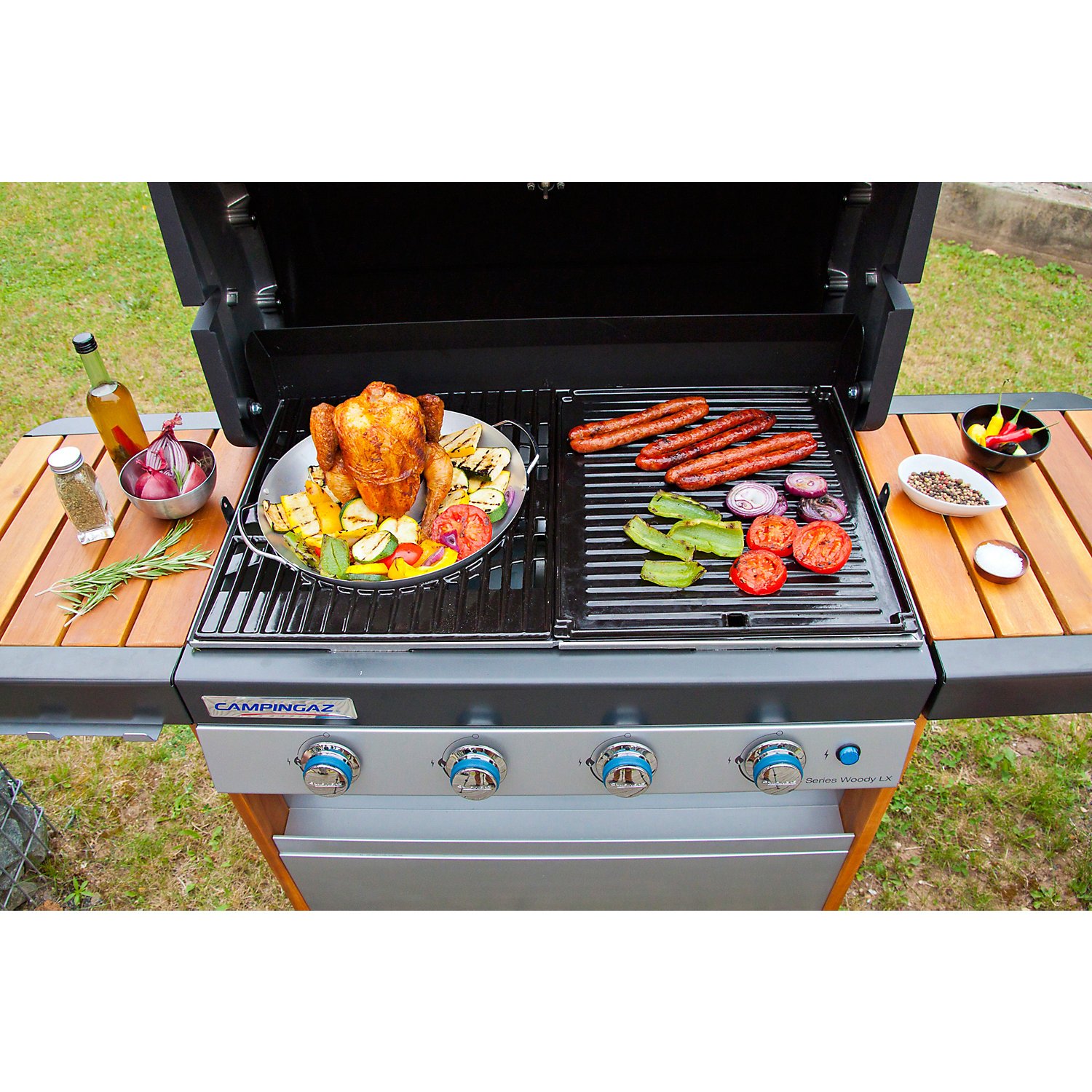 Campingaz Gourmet Barbecue Poultry Roaster, Black/Silver, 32x31x8 cm - Image 3