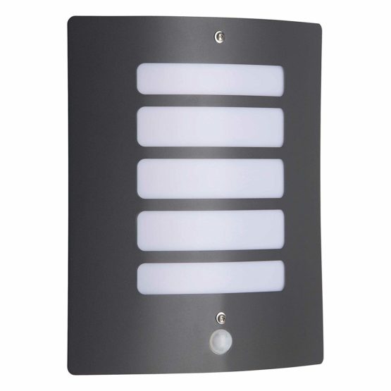 Todd Brilliant Outdoor Wall Light with Motion Sensor, 1 x E27 maximum 60 W/Metal Anthracite-Coloured plastic 47698/63 - Image 2