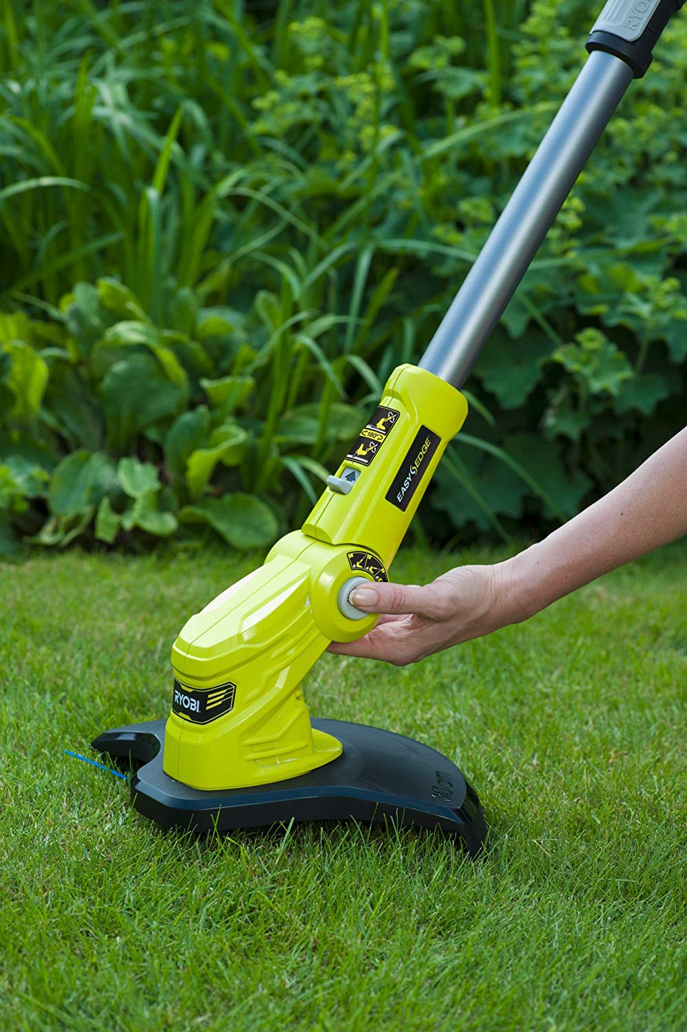 Ryobi OLT1832 ONE+ Cordless Grass Trimmer, 25-30cm Path (Zero Tool), 18 V, Hyper Green (Battery, Charger And Blade Not Included) - Image 4