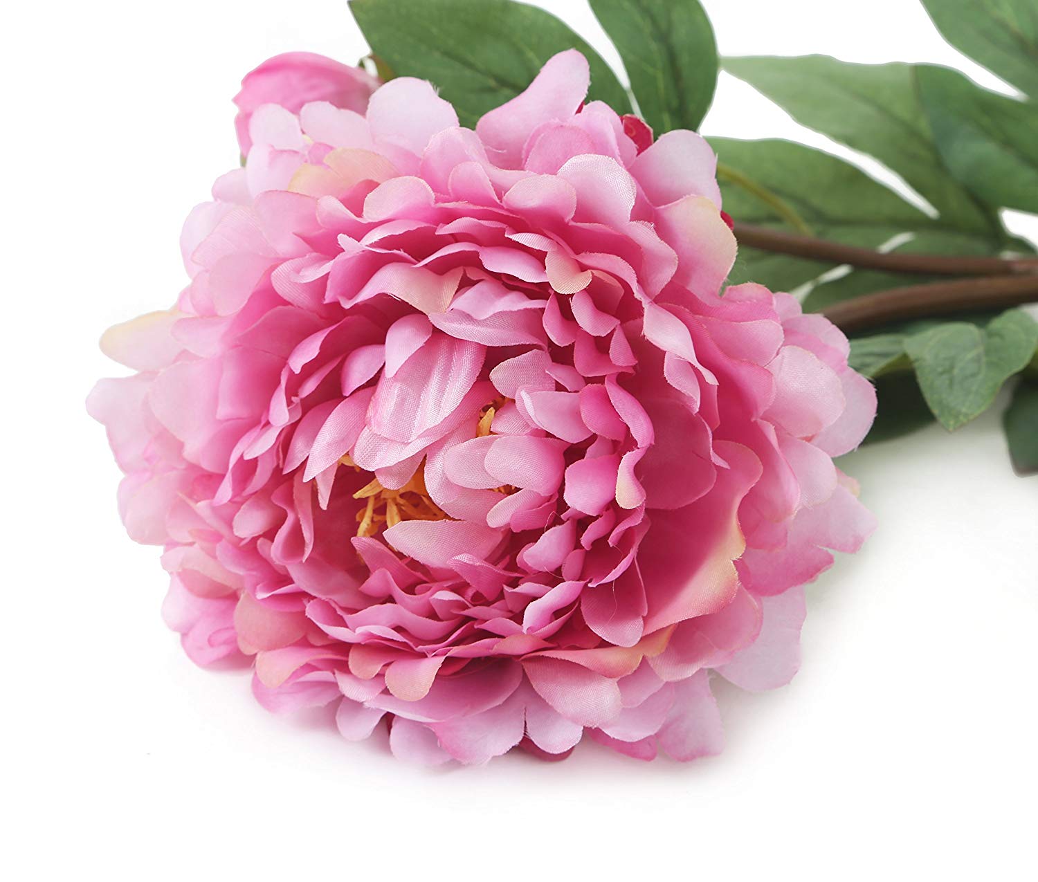 Floral Elegance Artificial 80cm Single Stem Pink Peony Flowers x 6 - Image 4