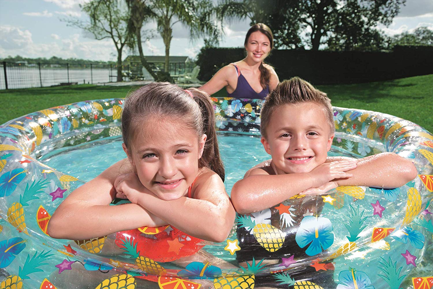 Bestway Kids Inflatable Paddling Pool, Tropical, 697 Litre – BigaMart