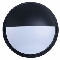 Luceco Eco Round Eyelid Bulkhead LED Lighting, Black and White Bezel, 21.5 cm, 10 Watts