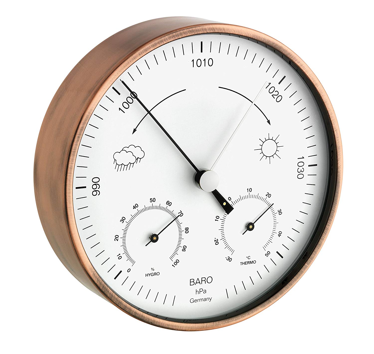 TFA Dostmann Blooming Weather 20.2027.51 Copper Analogue Outdoor Weather Station - Copper