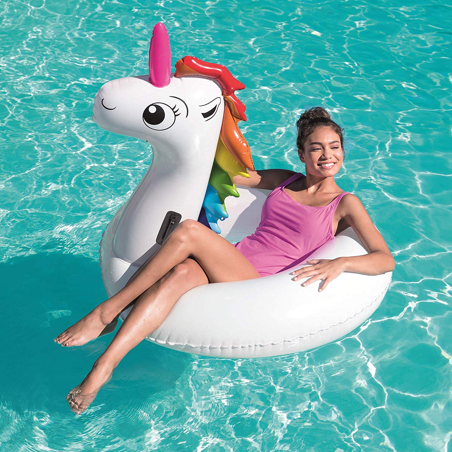 inflatable unicorn rubber ring
