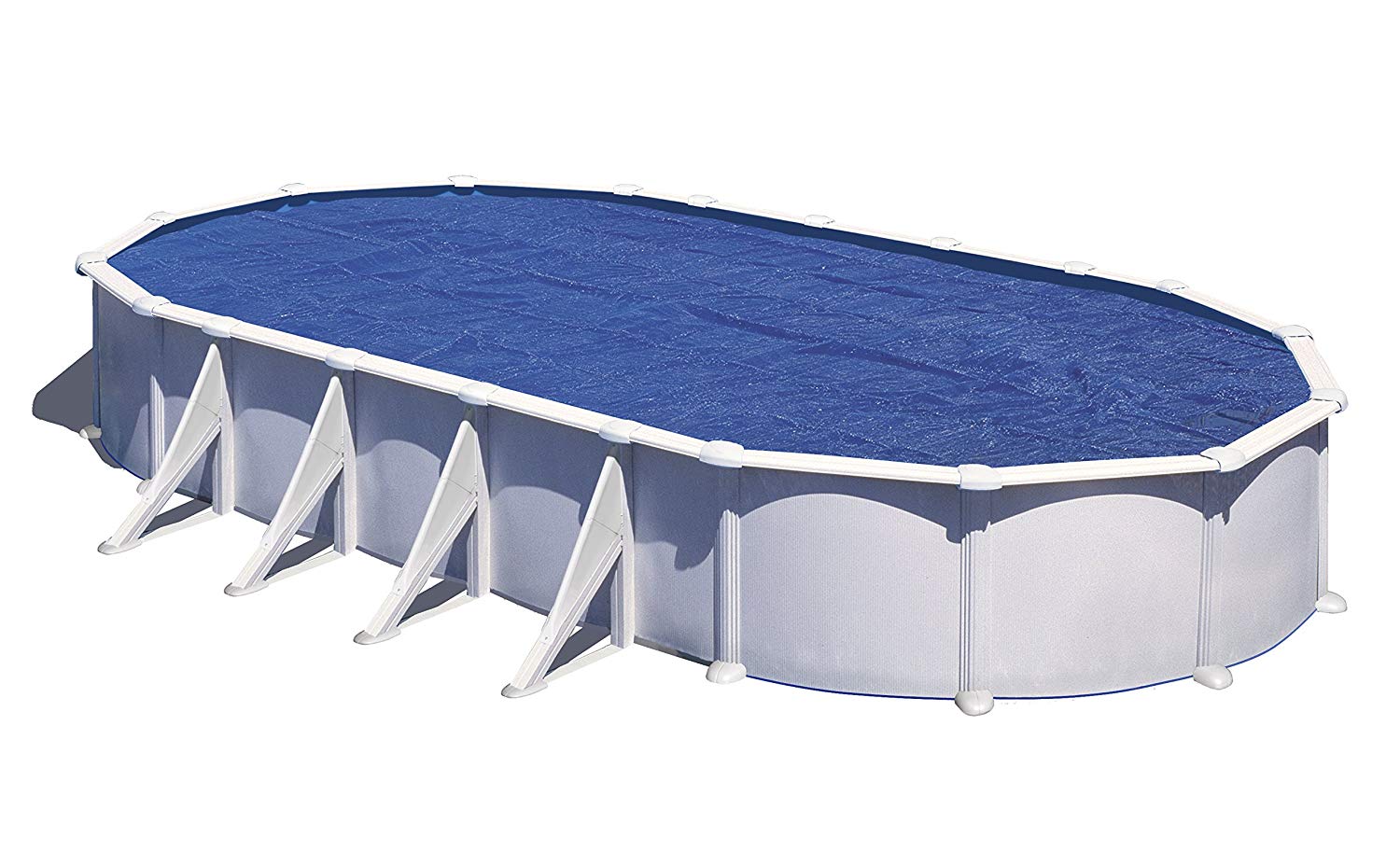 Gre CPROV Insulated Cover for Swimming Pools, Oval 730 x 375 cm blue - Image 2