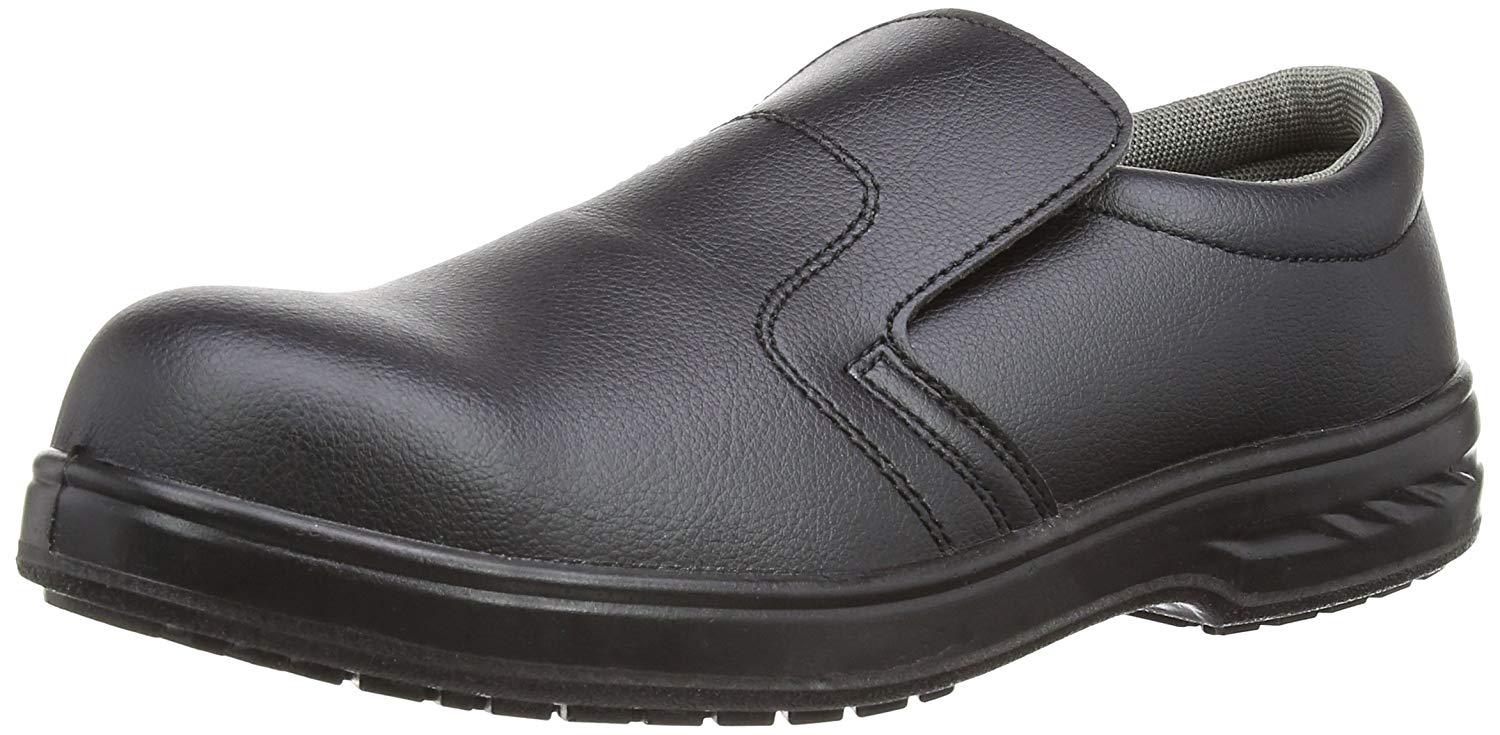 Portwest FW81 Water Resistant Steelite Slip On Safety Shoe S2 Black, 46