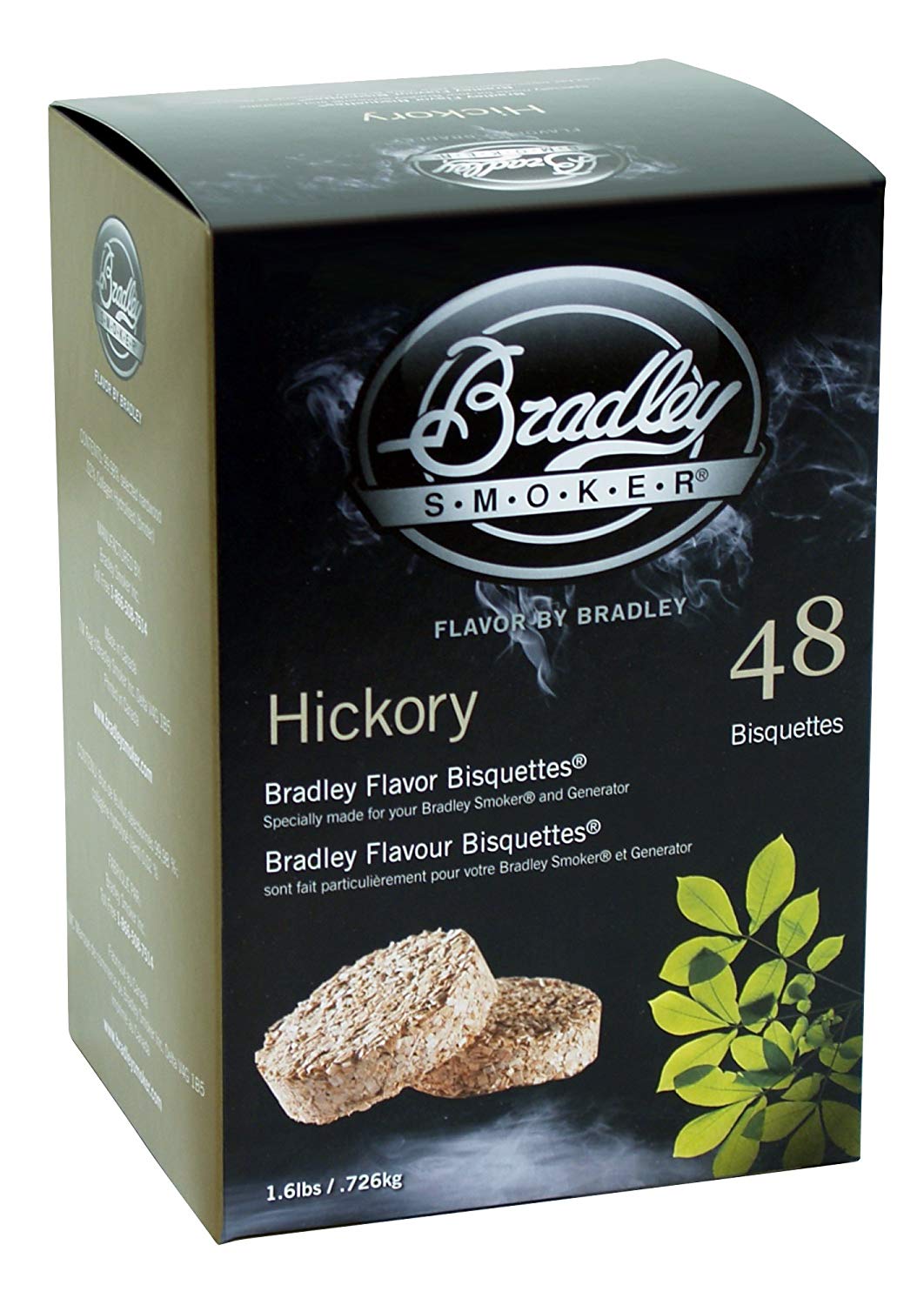 Bradley Smoker 220443-SSI Hickory Bisquettes (pack Of 48), Multi-Coloured