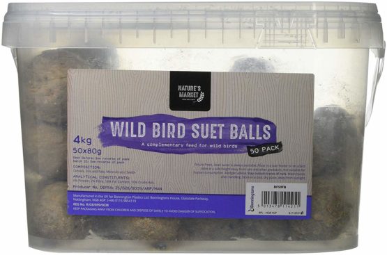 Kingfisher BF50FB Tub of Fat Balls (Pack of 50)