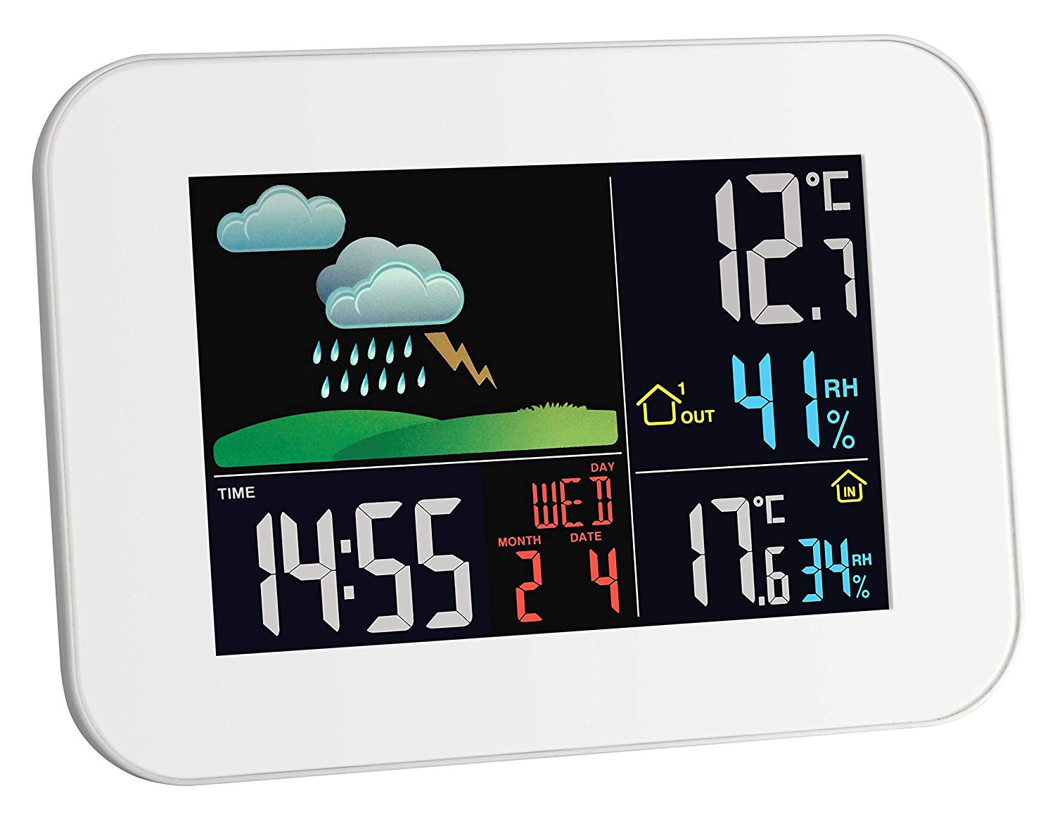 Blooming Weather 35.1136.02 Primavera Colour Wireless Weather Station with Case - White