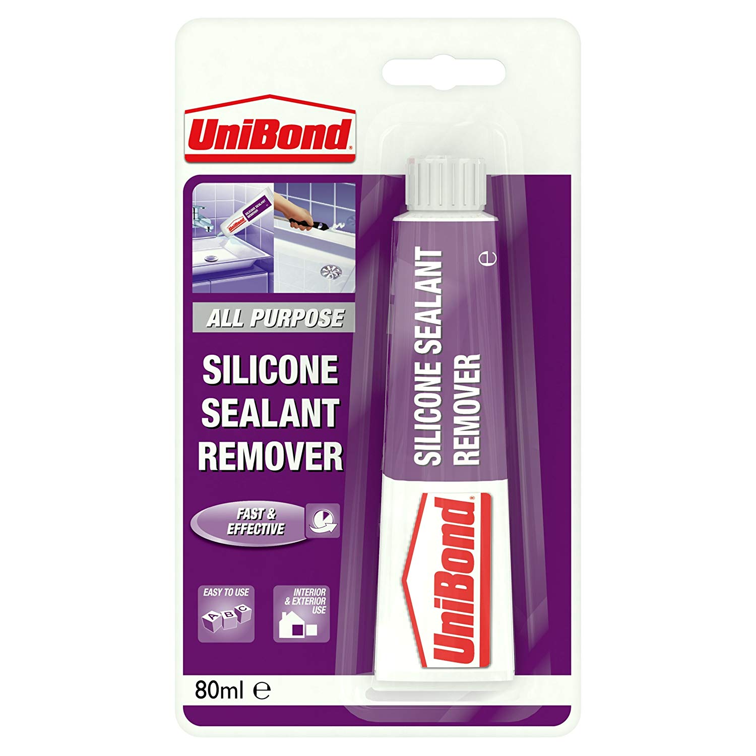 Unibond Silicone Sealant Remover, Effective Sealant Remover for Thorough Removal, High-Strength Silicone Remover for Ceramic Tiles