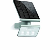 Steinel Solar Outdoor Light XSolar L-S Silver - 140° Motion Sensor Light 8 m Range - 1.2 Watt LED Outdoor Solar Light for Garden, Terrace and Exterior Walls