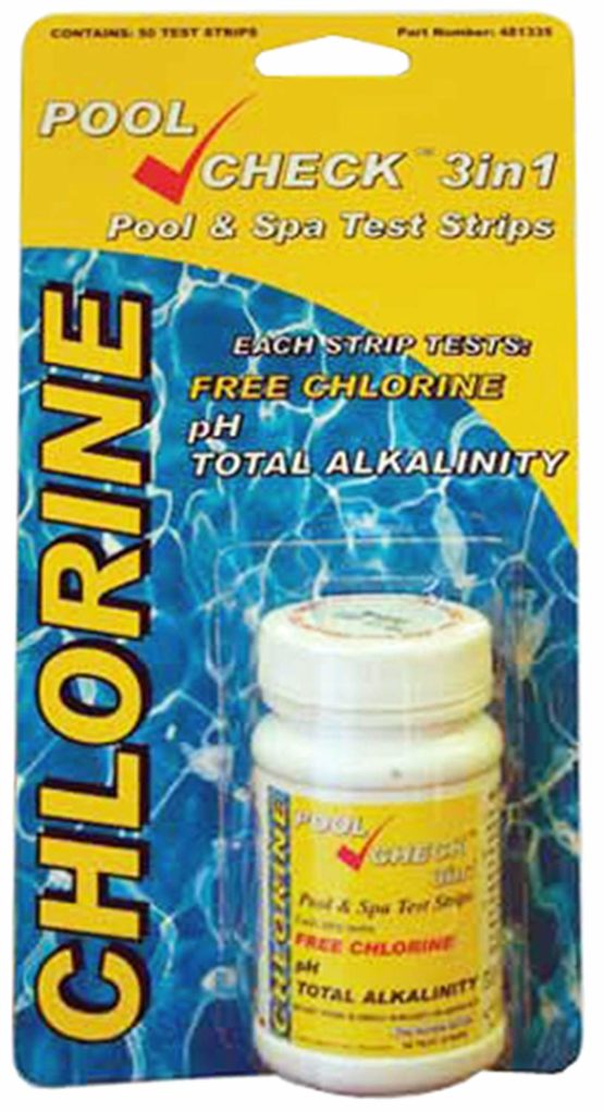 Pool Check 3 in 1 test strips for Swimming Pool and Spa Pool Tester