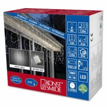 Konstsmide 3739-102 Fairy Battery Operated Icicles Light Curtain, Warm White, 3m
