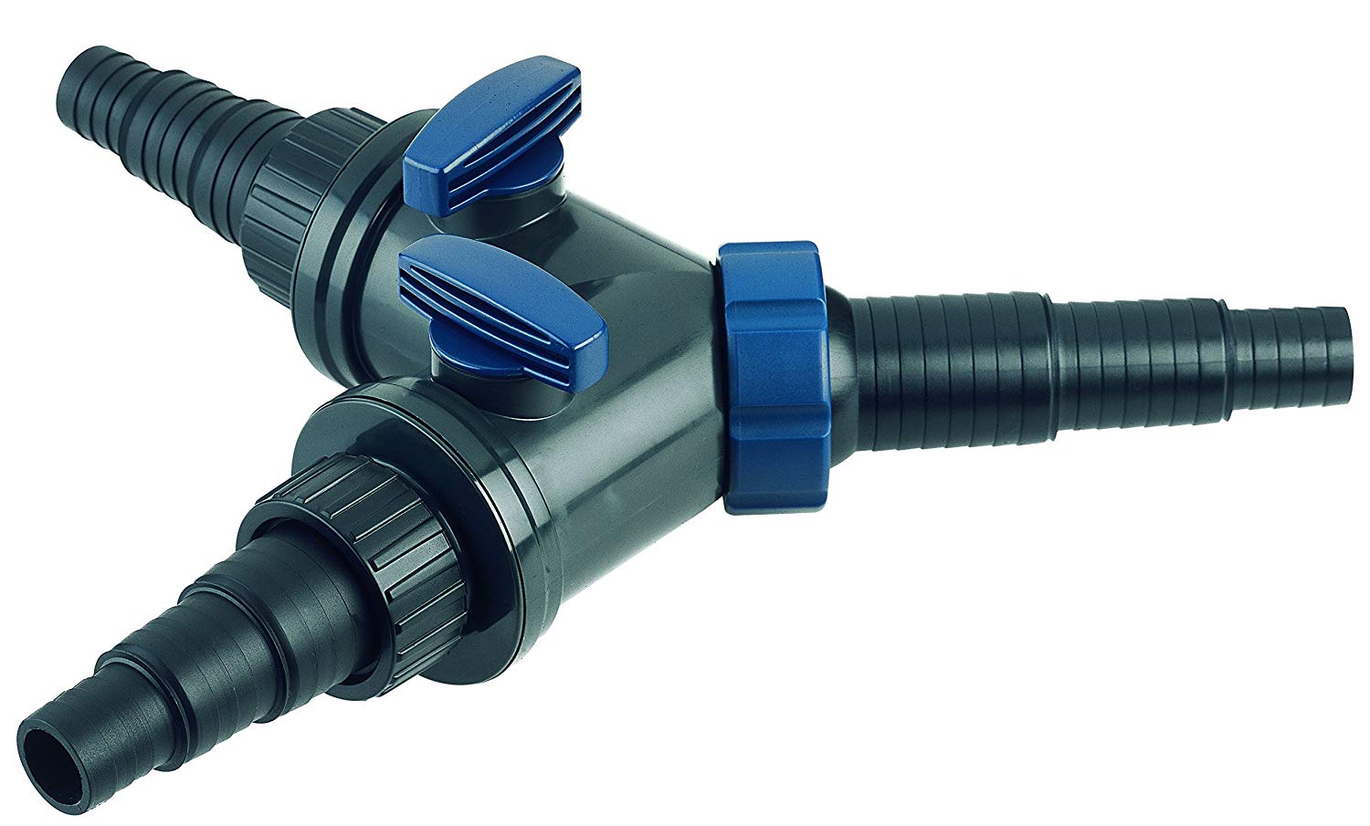 Oase 56668 Y-Splitter 1 1/2 Inch, Black - Water Distributor, Accessories for Universal Step Hose Nozzles, Distributor, Pump Accessories