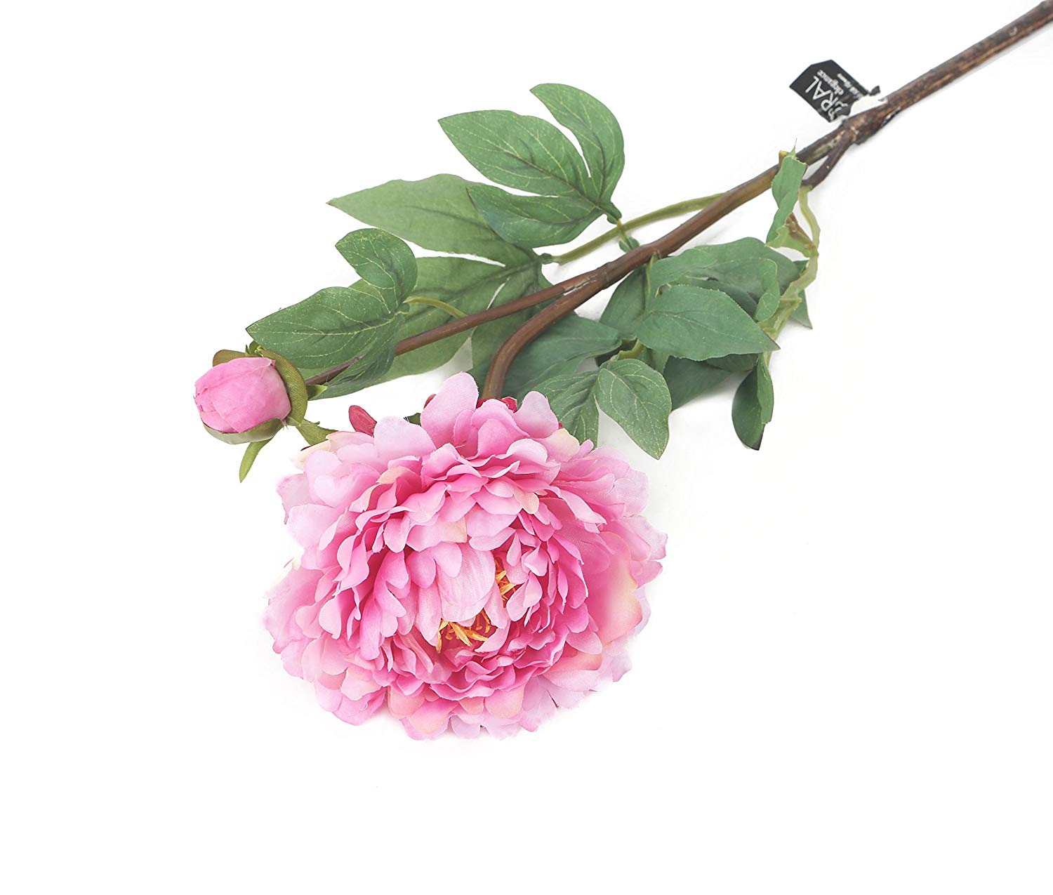 Floral Elegance Artificial 80cm Single Stem Pink Peony Flowers x 6 - Image 3