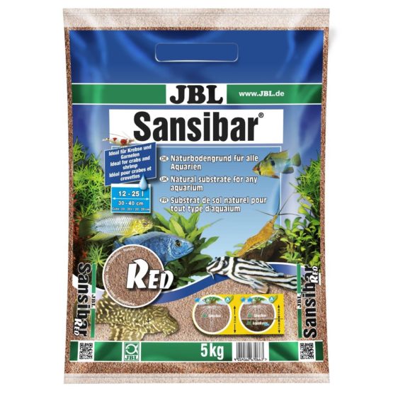 JBL Sansibar RED 5 kg, Fine, red substrate for fresh- and saltwater aquariums