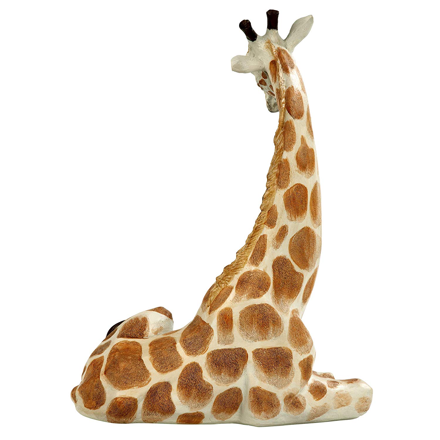 Design Toscano EU1015 Zari the Resting Giraffe African Decor Garden Statue, 51 cm, Polyresin, Full Color, Full Colour - Image 4