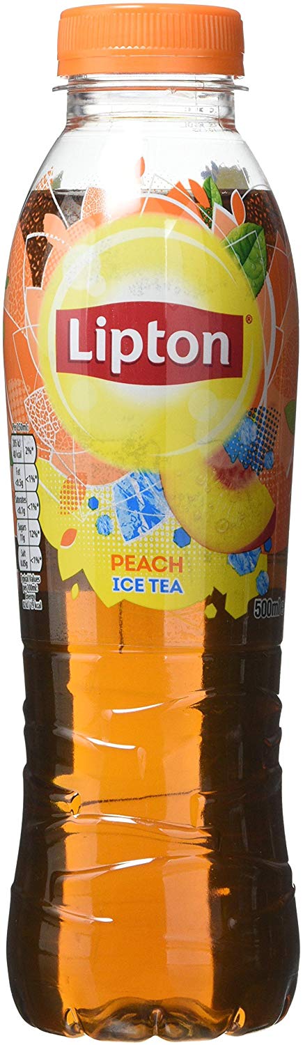 Lipton Ice Tea Peach Still Soft Drink 500ml, (Pack of 12)