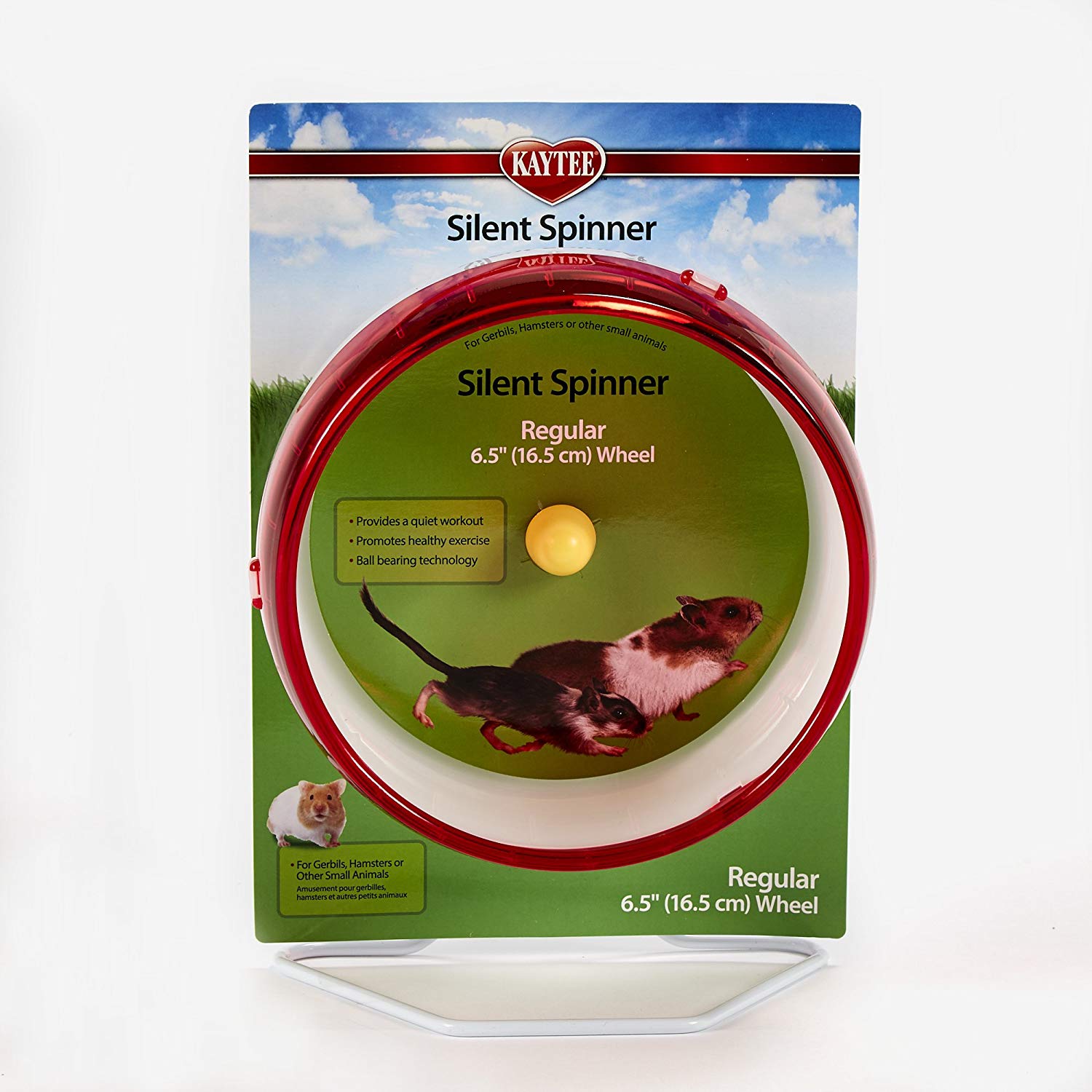 Kaytee Spinner, Regular Exercise Wheel, 6.5 Inch, for Gerbils Hamsters, Mice (Colours Vary), Various Colours, 16.5 cm - Image 3
