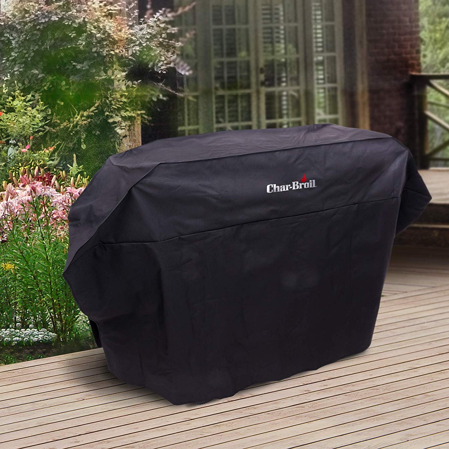 Char-Broil 140 385 - Universal Extra-Wide Barbecue Grill Cover, Black - Image 2