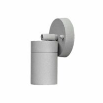 Konstsmide 7598-300 Modena Spot Adjustable Outdoor 1 x 7 W GU10 Max Wall Lamp/Clear Glass Lens/Aluminium / IP44 / Outside Light Grey