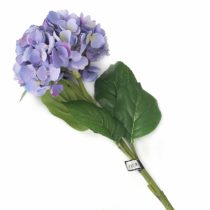 Floral Elegance Artificial 87cm Single Stem Purple Mophead Hydrangea Flower
