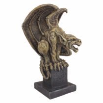 Design Toscano CL55662 Abbadon Gargoyle Gothic Statue, 30.5 cm, Polyresin, Two Tone Stone