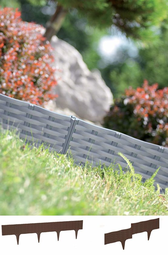 Prosper Plast IBRA-R222 390 x 18.65 cm Garden Border - Brown - Image 2