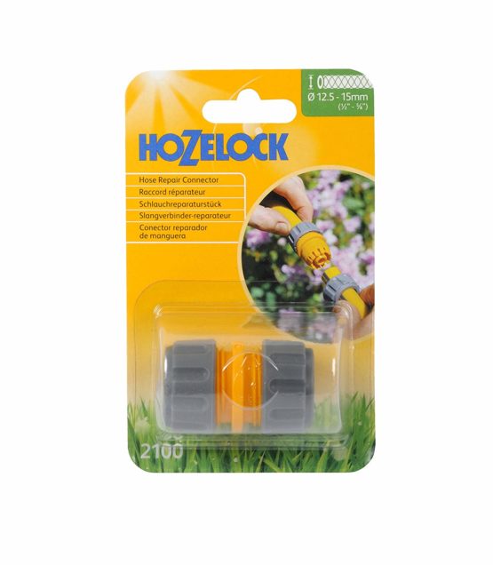 Hozelock 2100A6002 12.5mm Hose Repair Connector, Grey - Image 2