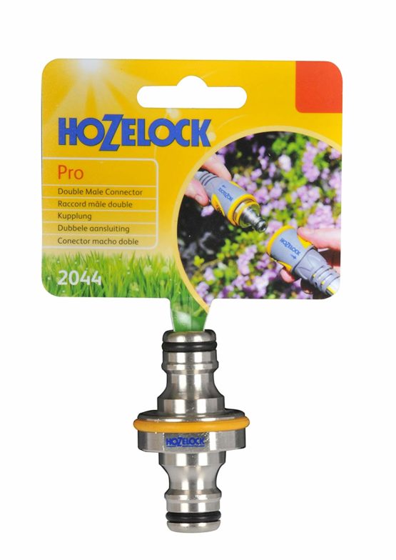 Hozelock 2044P0000 Pro Metal Double Male Hose End Connector, Silver - Image 3