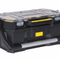 STANLEY Toolbox Tote Plus Storage Organiser, Heavy Duty Metal Latch, Removable Dividers, 19 Inch, STST1-70317