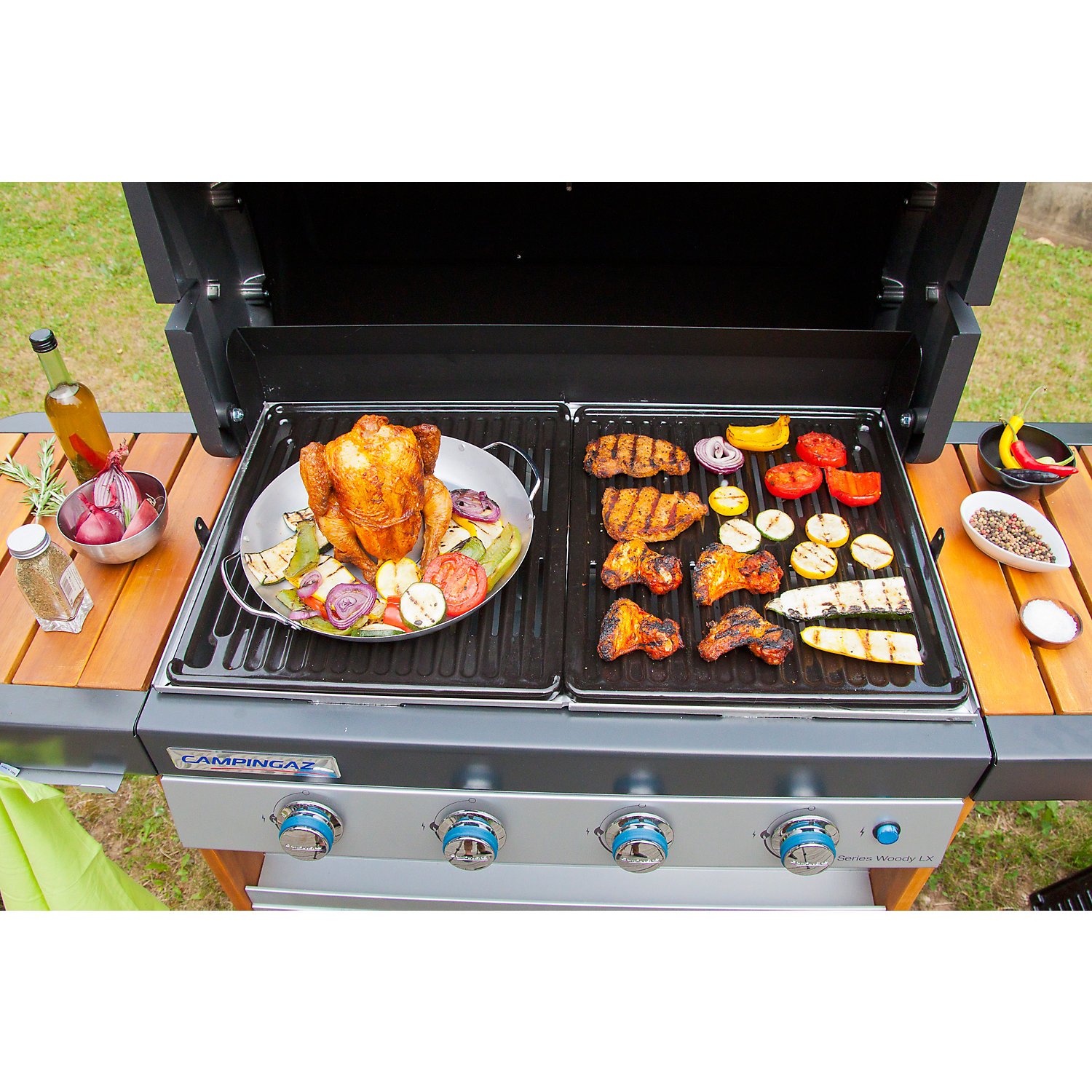 Campingaz Gourmet Barbecue Poultry Roaster, Black/Silver, 32x31x8 cm - Image 4