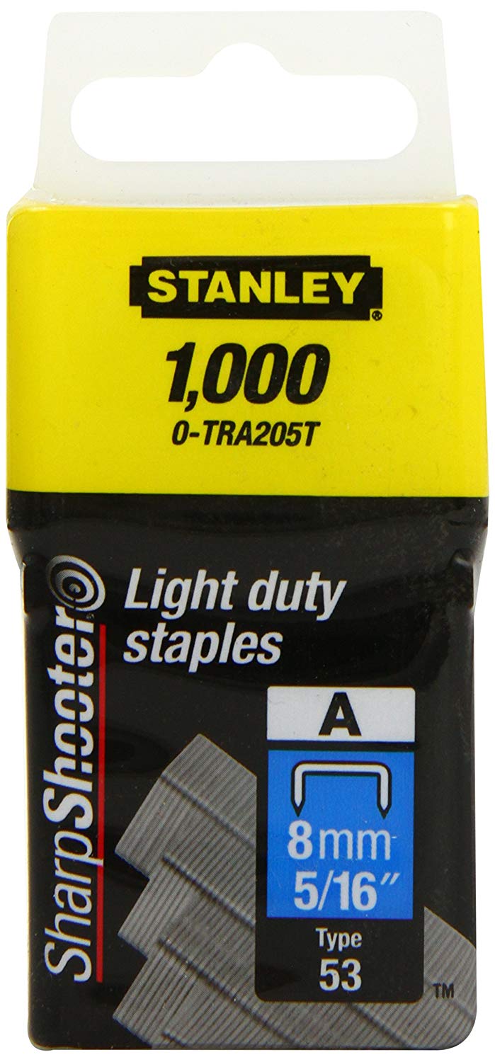 Stanley Light Duty Staple 8MM (1000) 0-TRA205T