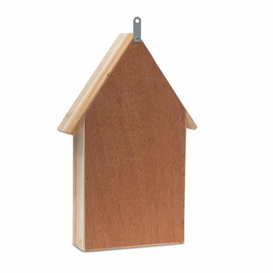 Relaxdays Insect Hotel 48 x 31 x 10 cm Bee Butterfly Hotel of Natural Materials Shelter for Bugs, Bees, Wasps, Butterflies Insect Wood Insect House with Pointed Roof, Natural Colour - Image 3