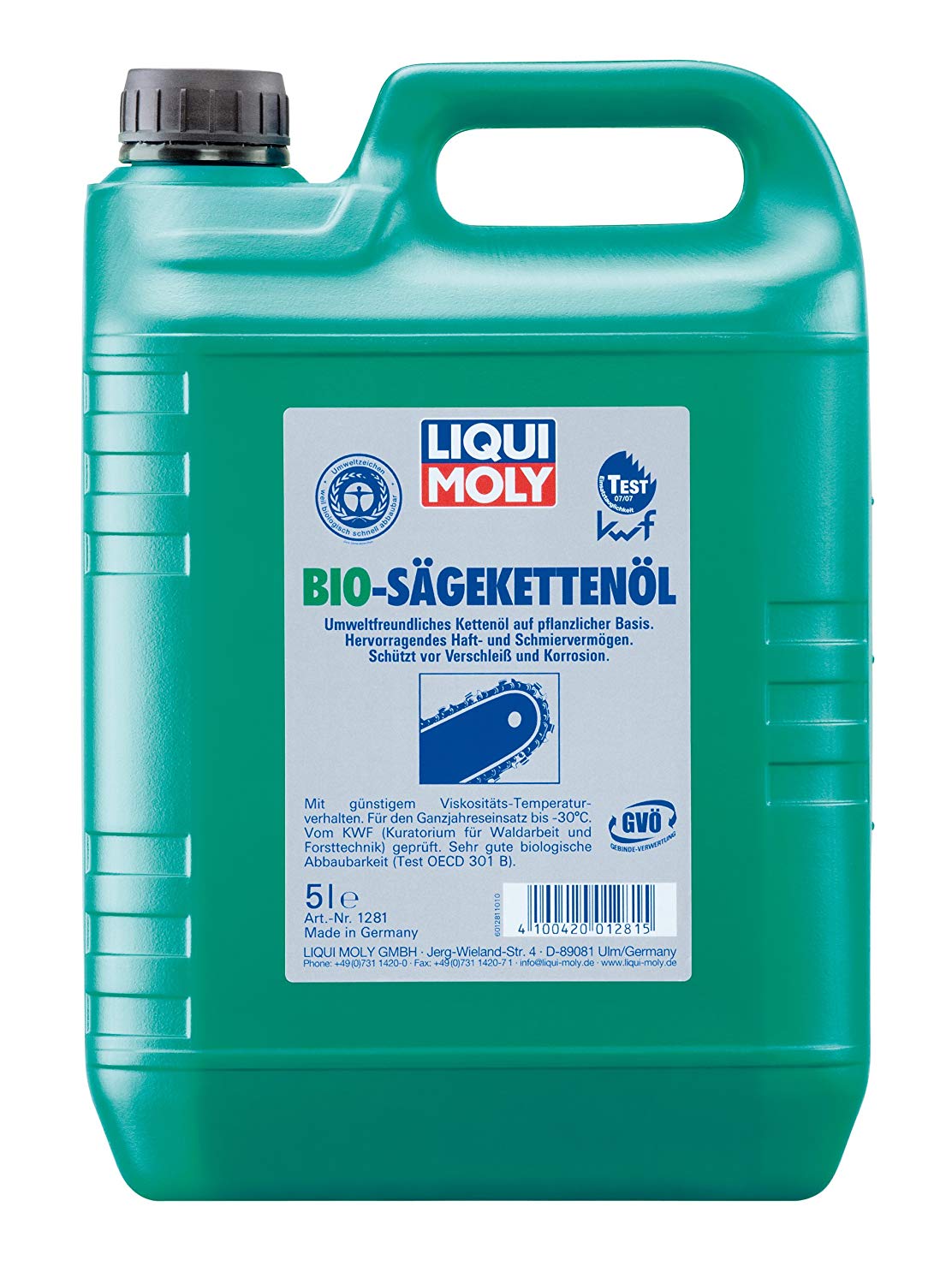 LIQUI MOLY Bio Saw Chain Oil | 5 L | Garden tool oil | SKU: 1281