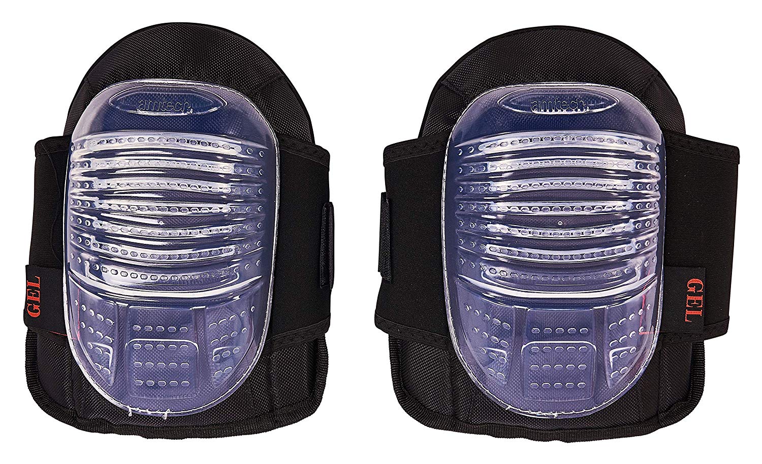 Amtech N2575 Gel Knee Pads - Pro, Multi-colour