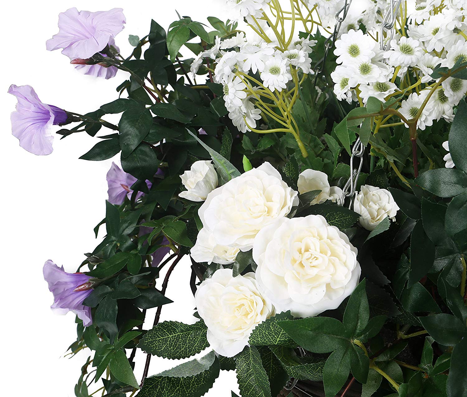 Closer2Nature, Artificial White and Purple Rose - Image 4