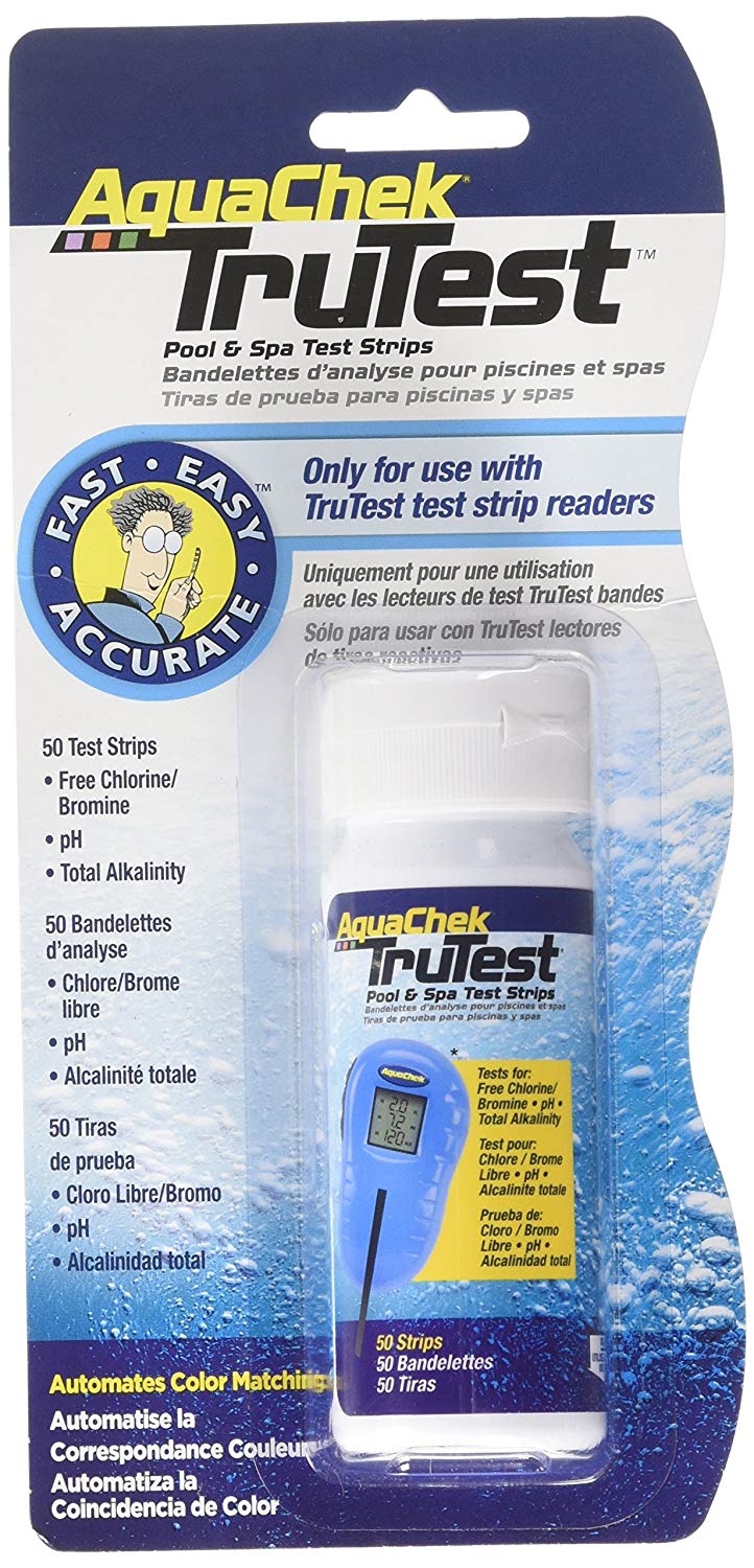 AquaChek 422012001 TruTest Test Strips Refill Pack - Chlorine pH and Alkalinity - 50 Strips