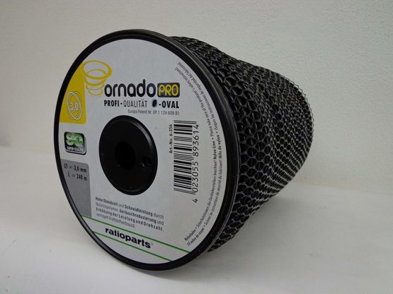 Ratioparts Nylon Thread 3.0mm Tornado Copolymer 240m Trimmer Line - Black