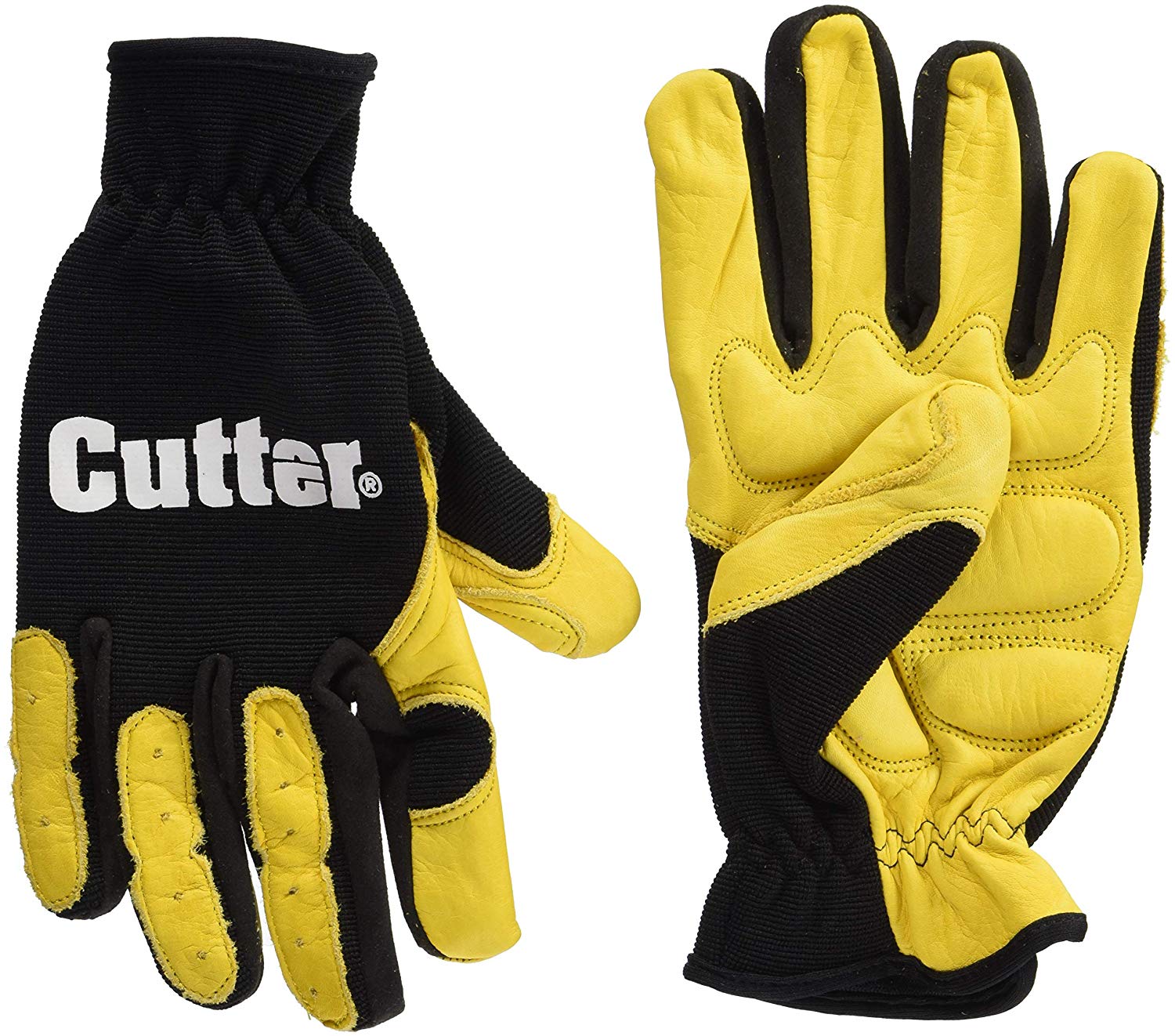 Cutter Strimmer & Trimmer Reduced Vibrations Safety Work Gloves, Deerskin Leather Enhanced Durability Safety Gloves, Forestry Gloves
