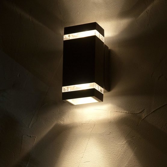 Eco Light Modern LED Focus 3 W 300 LM 2-Tier IP44 Outdoor Wall Light Anthracite 6050 Size LED - Image 2