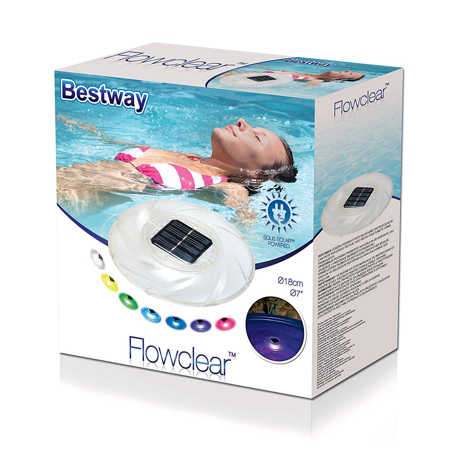 Bestway Floating Solar Pool Lamp - Transparent - Image 3