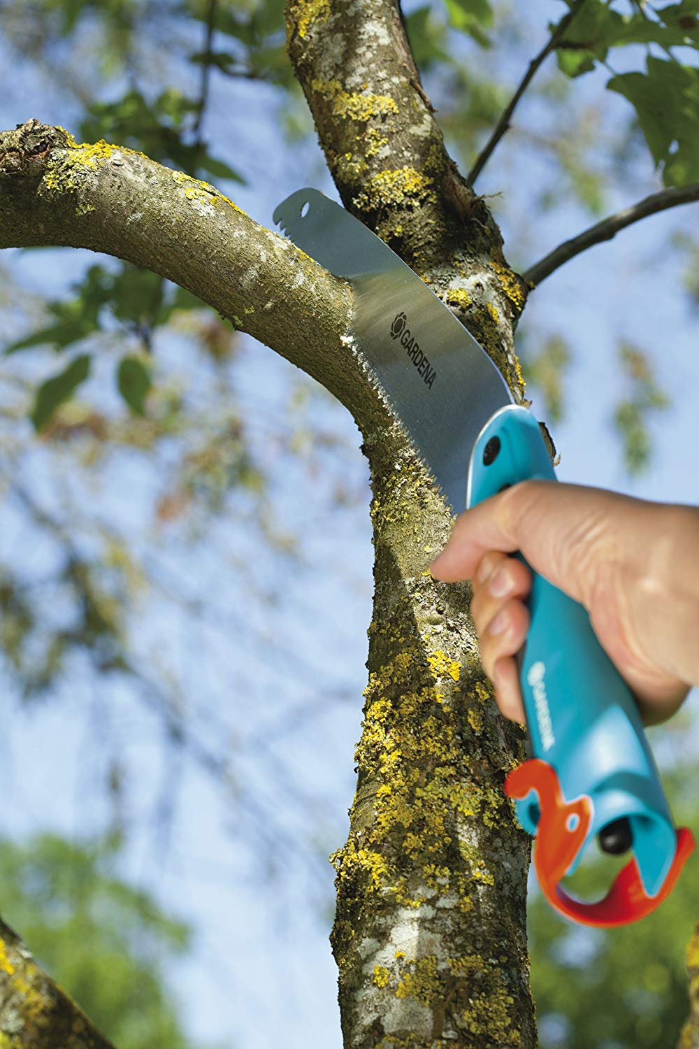 Gardena combisystem Saw 300 PP: Pruning Saw with of Set Teeth, 325 mm Sheet Length, Thanks to Non-Slip Stopper at The end of The Handle - Image 2