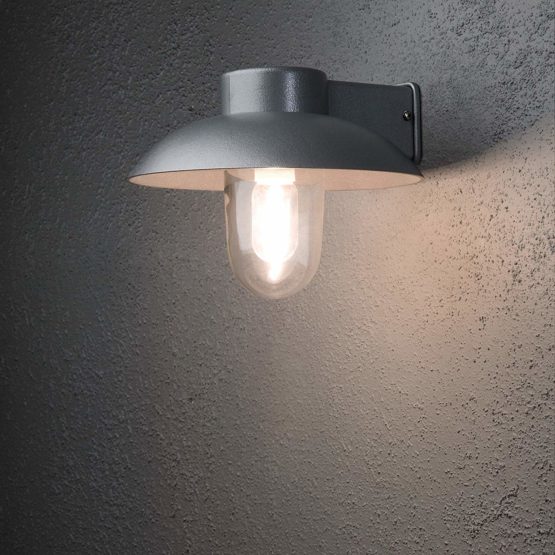 Konstsmide 415-250 Globe/Aluminium Handmade Mani Down Outdoor 1 x 60 W E27 Max Wall Lamp/IP44/Matt White Outside Light, 21.0 cm*31.0 cm*29.0 cm - Image 3